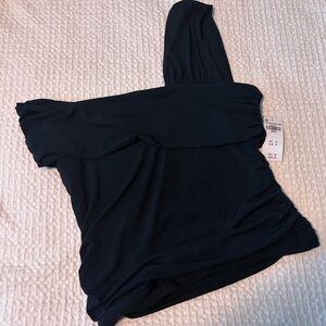NWT Abercrombie Ruched One Shoulder Top